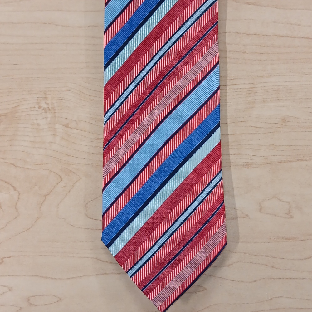 Tasso Elba Multicolor Striped Tie - Picture 2 of 4